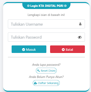 Register PGRI Antapani - Persatuan Guru Republik Indonesia Cabang Antapani